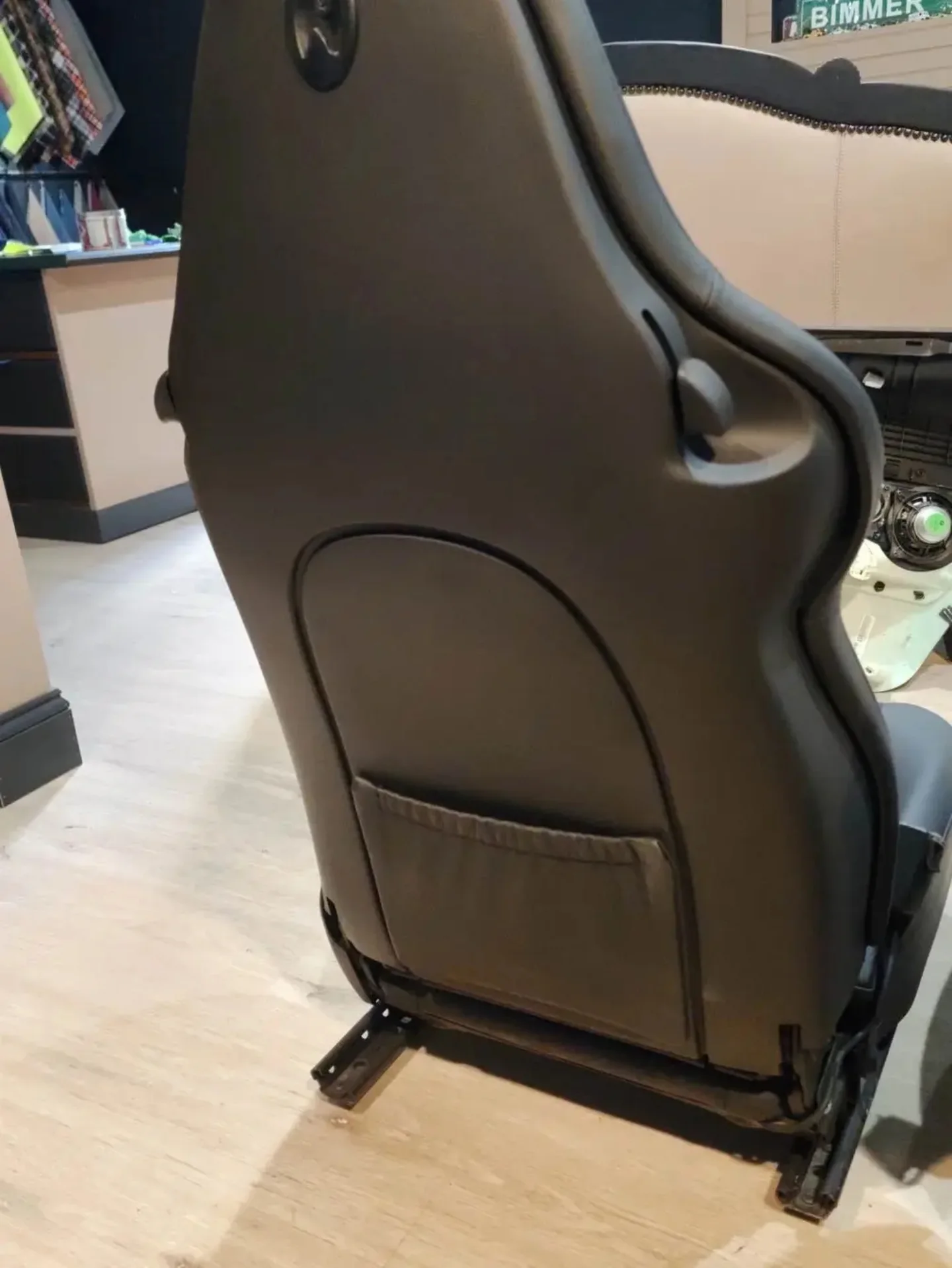 Porsche 911 996 986 Black Leather Hard Back Sport Seats - Image 6