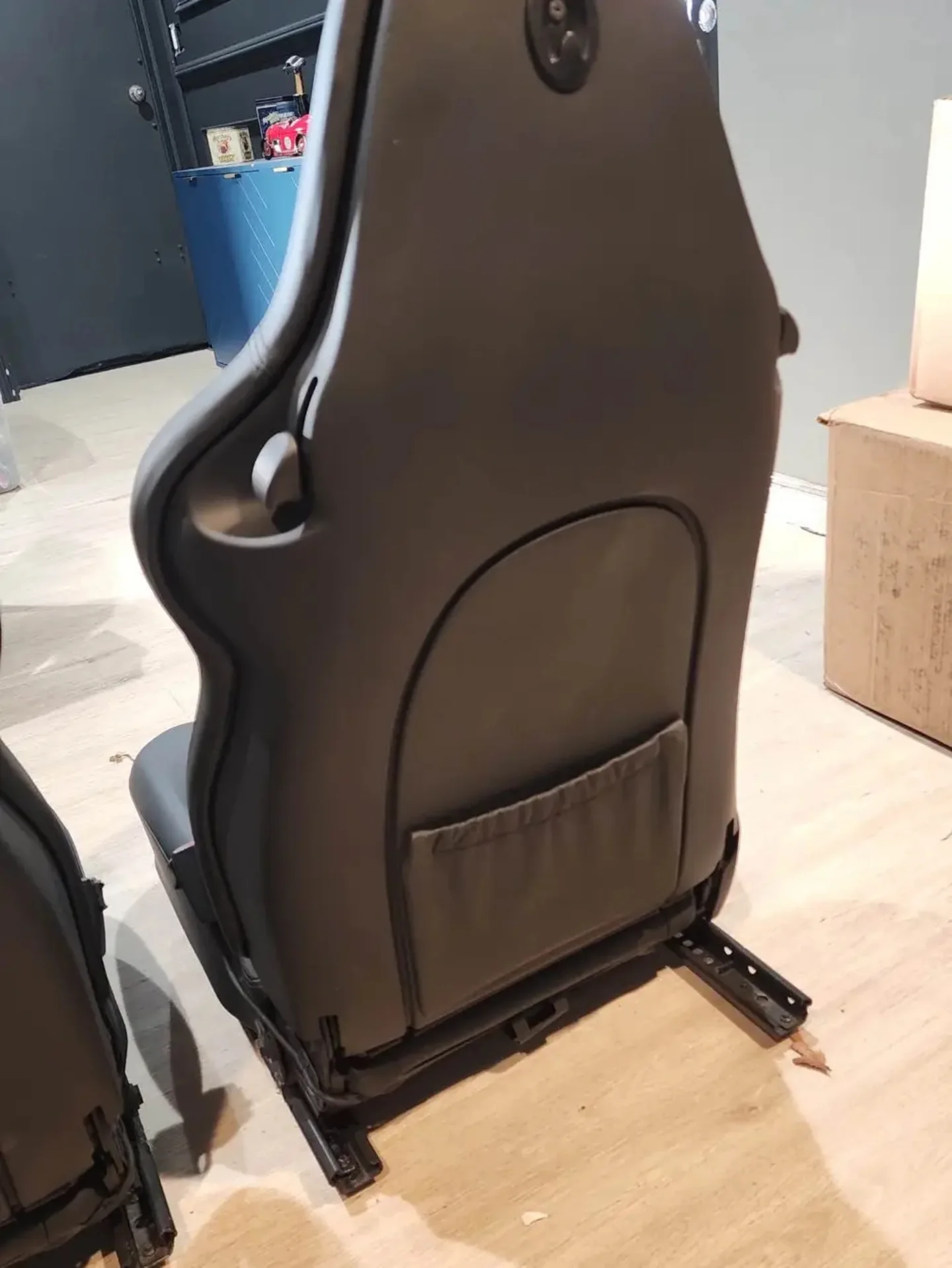 Porsche 911 996 986 Black Leather Hard Back Sport Seats - Image 3