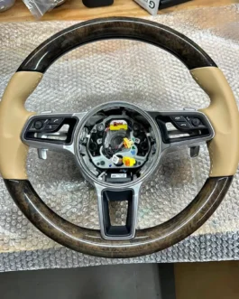 PORSCHE MACAN HEATED STEERING WHEEL WOOD
