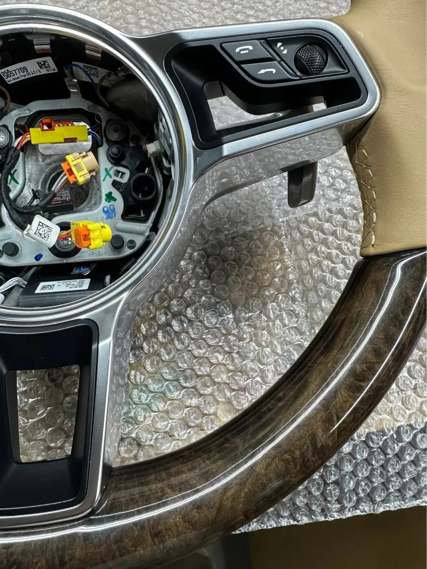 PORSCHE MACAN HEATED STEERING WHEEL WOOD - Image 8