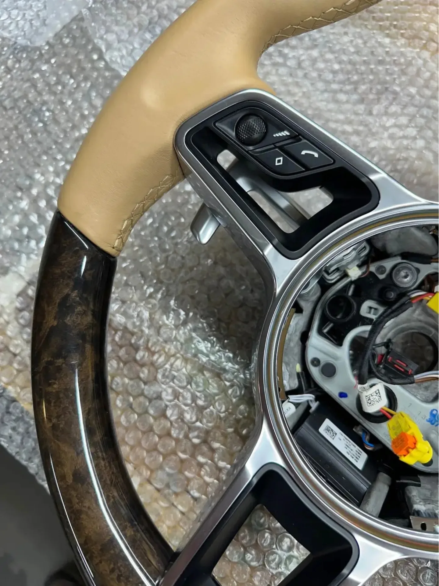 PORSCHE MACAN HEATED STEERING WHEEL WOOD - Image 4