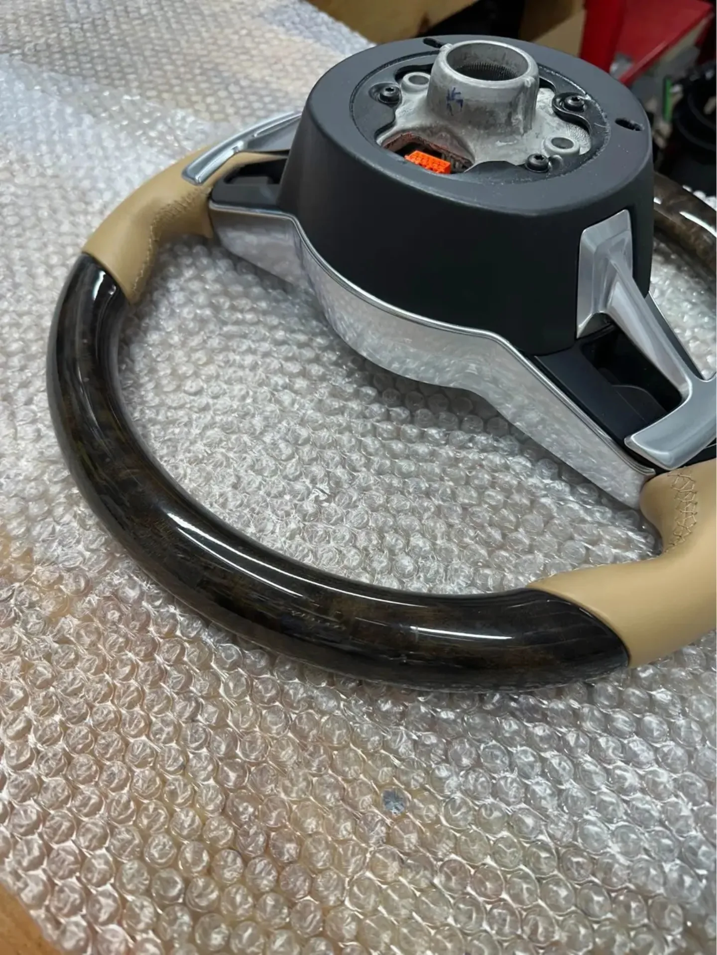 PORSCHE MACAN HEATED STEERING WHEEL WOOD - Image 11