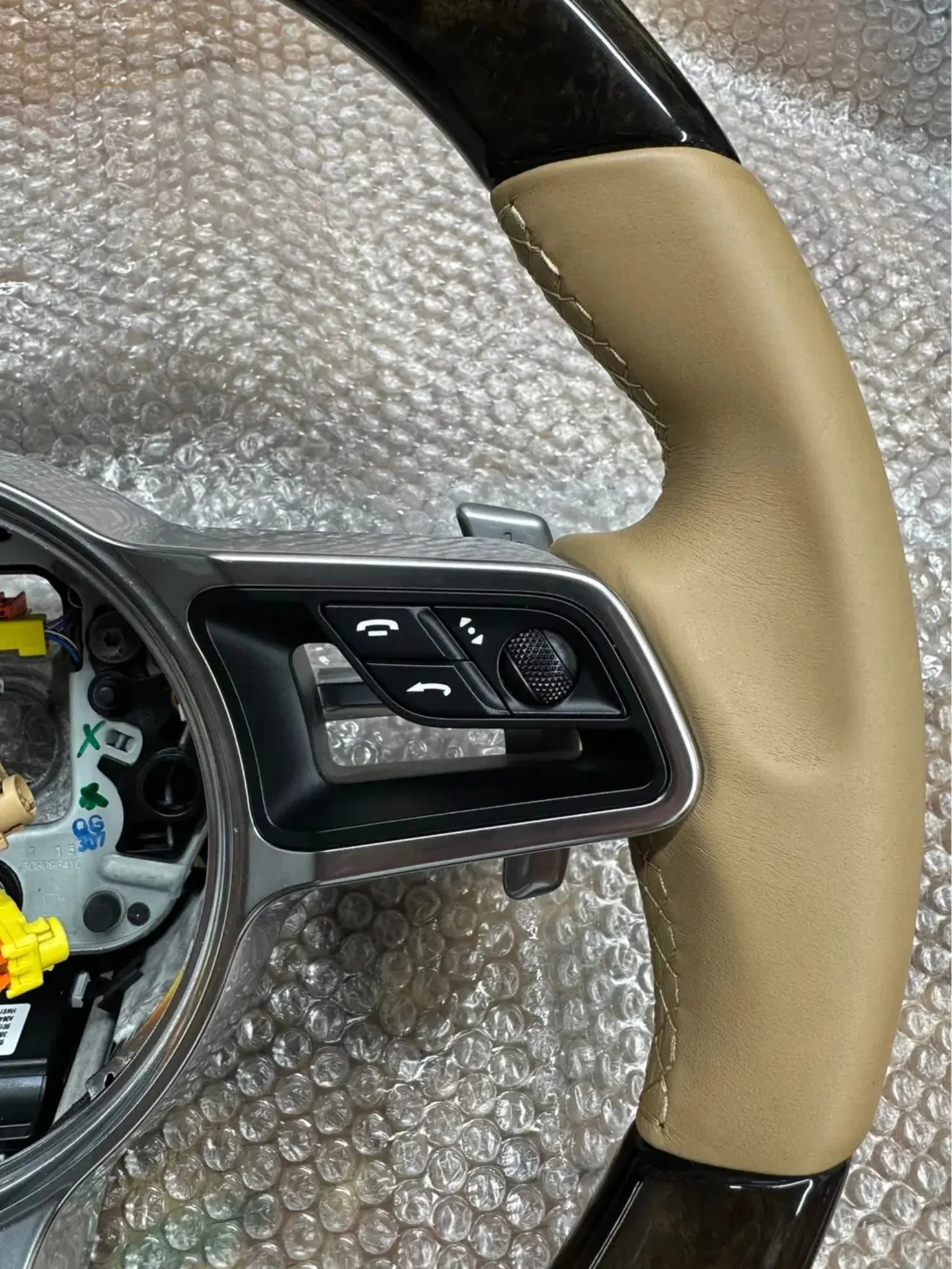 PORSCHE MACAN HEATED STEERING WHEEL WOOD - Image 7