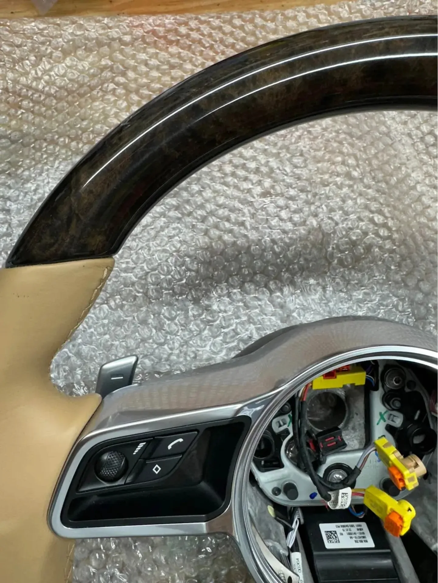 PORSCHE MACAN HEATED STEERING WHEEL WOOD - Image 5