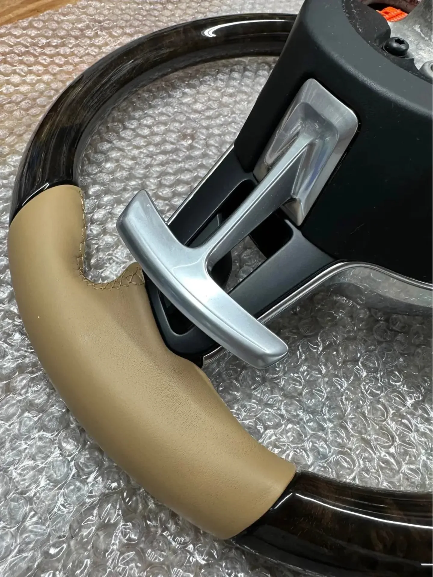 PORSCHE MACAN HEATED STEERING WHEEL WOOD - Image 9